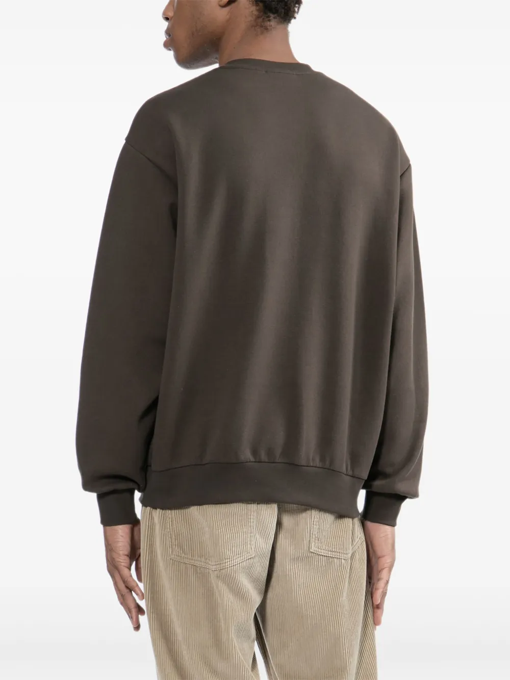 CHOCOOLATE Sweater met geborduurd logo Bruin