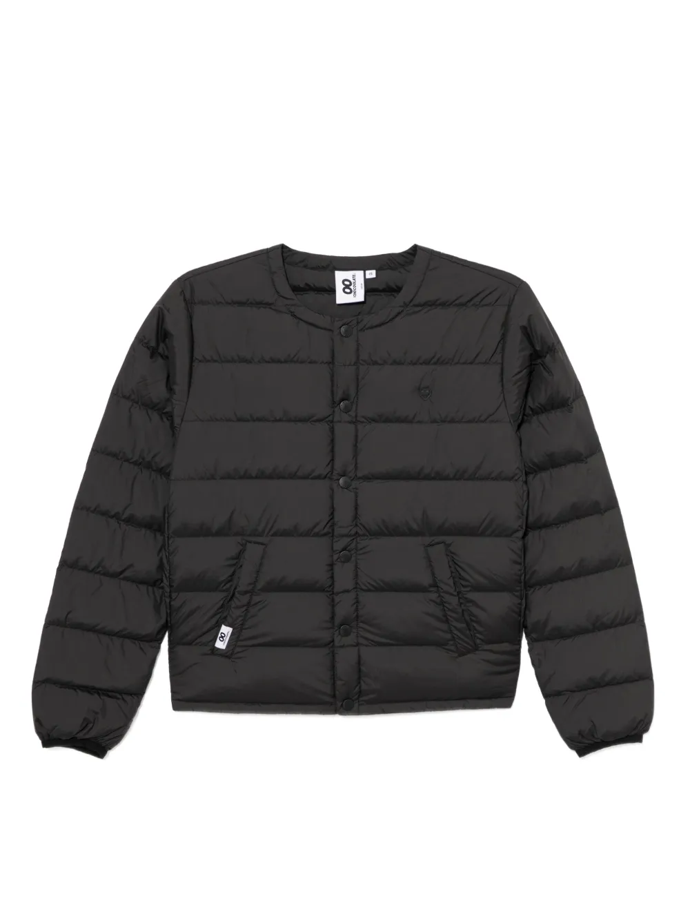 CHOCOOLATE logo-embossed puffer jacket | Black | Image 1