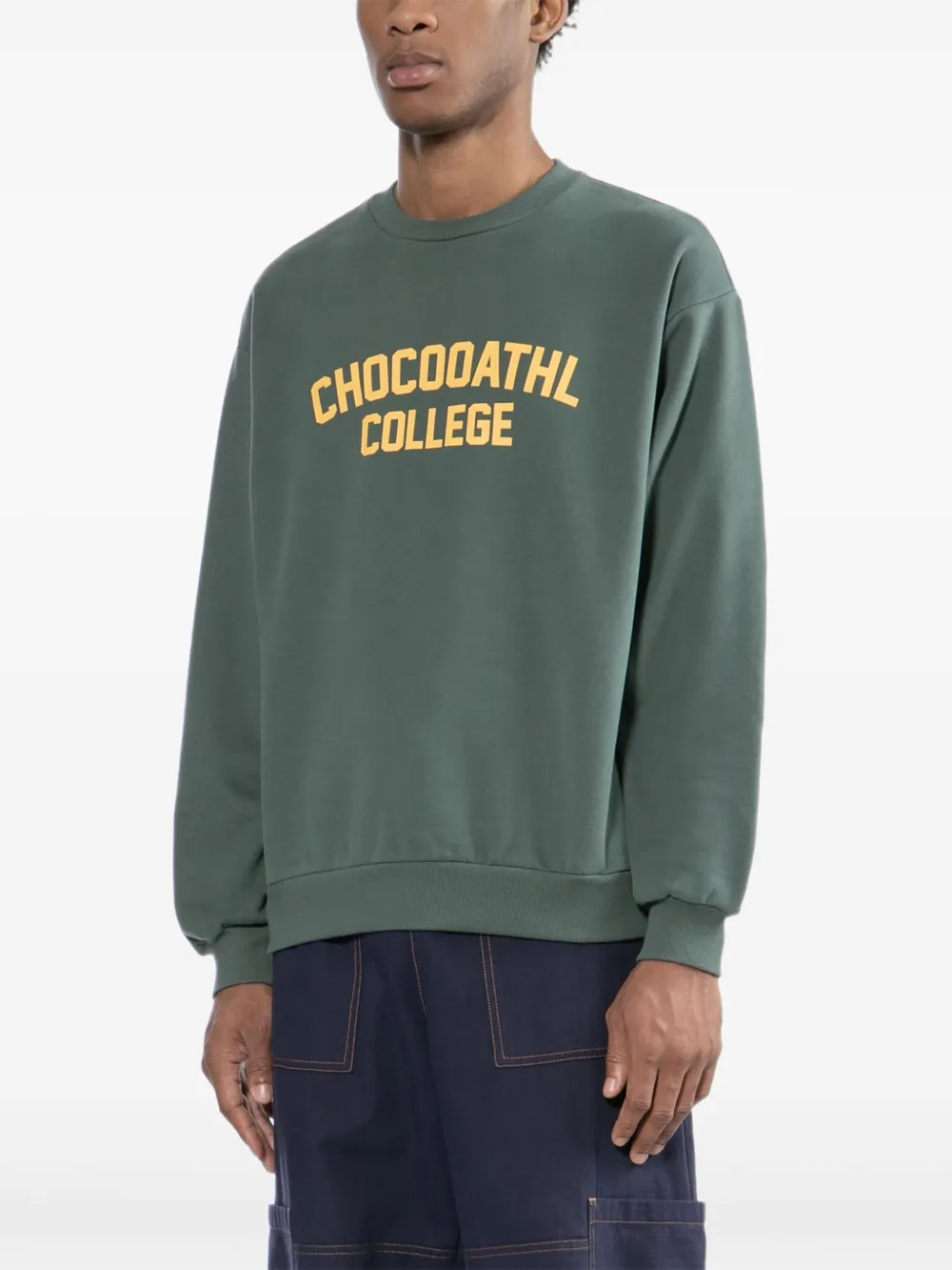 CHOCOOLATE Sweater met logo Groen