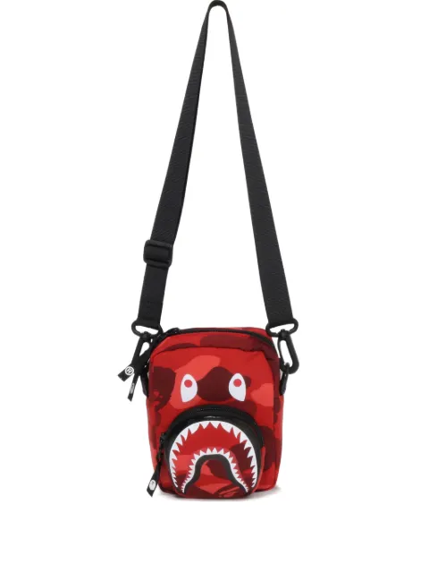A BATHING APE® shark-head messenger bag