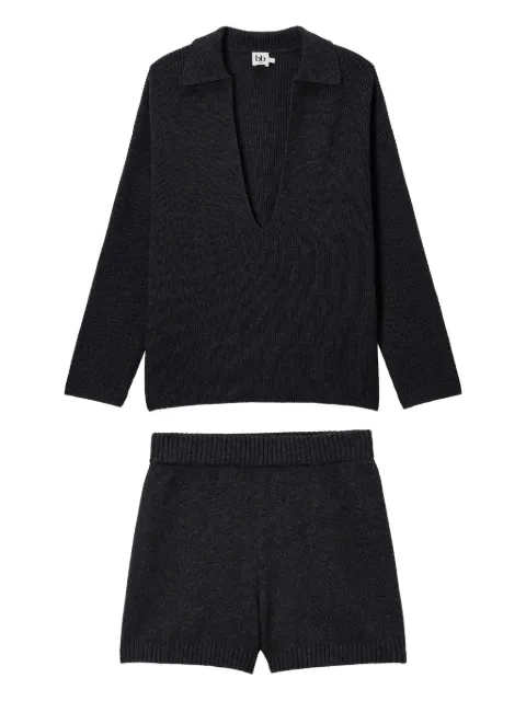 b+ab ribbed-knit knitwear set