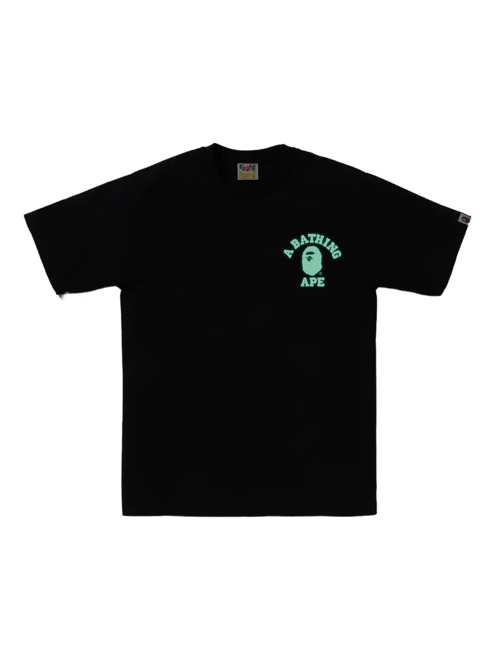 A Bathing Ape Glow-in-the-dark T-shirt In Black