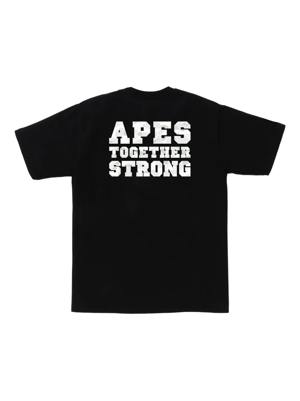 A BATHING APE T-shirt met logoprint - Zwart