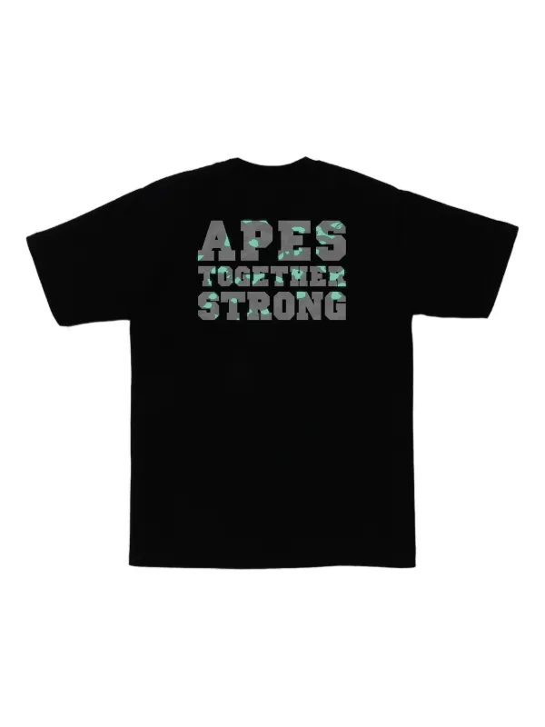 A BATHING APE® 夜光T恤| 黑色| FARFETCH CN