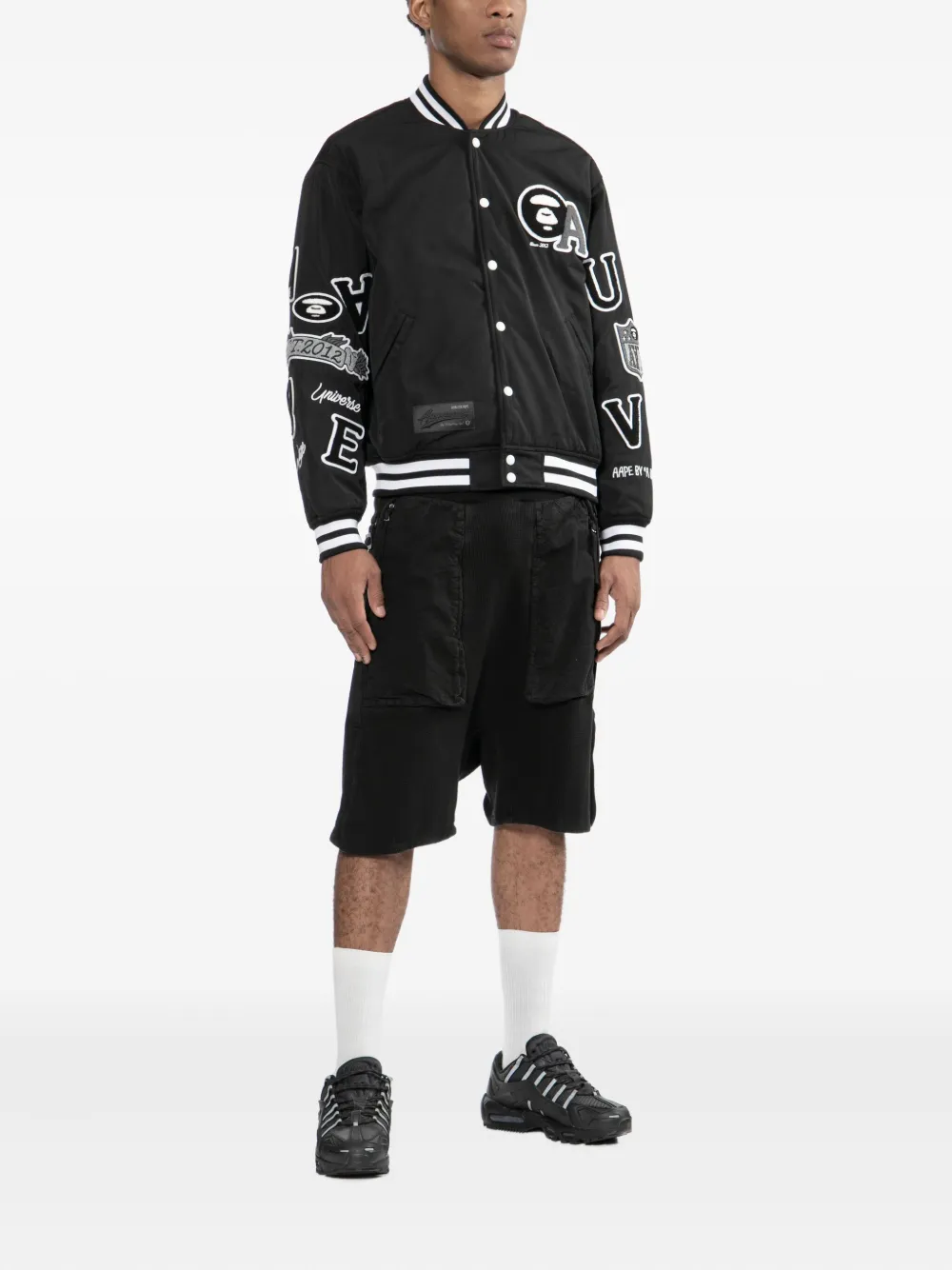 AAPE BY *A BATHING APE® logo-embroidered jacket | Bomber Jackets | Image 2
