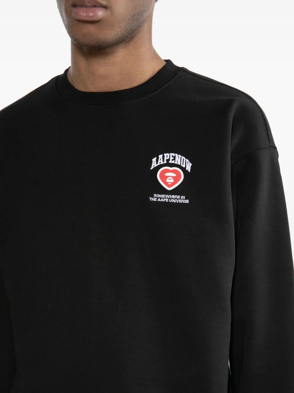 Aape By A Bathing Ape Sweatshirt Mit Logo-patch In Black
