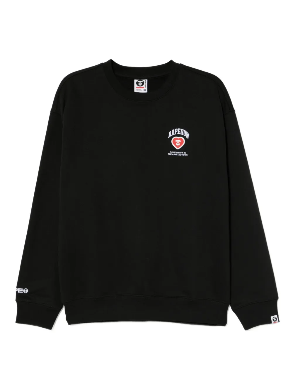 AAPE BY *A BATHING APE® sudadera con parche del logo | negro | Image 1