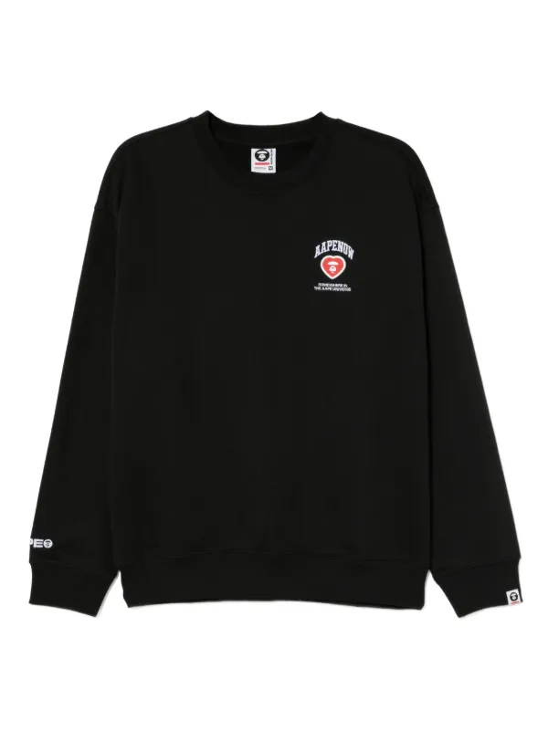 AAPE BY *A BATHING APE® ロゴ スウェットシャツ | ブラック | FARFETCH JP