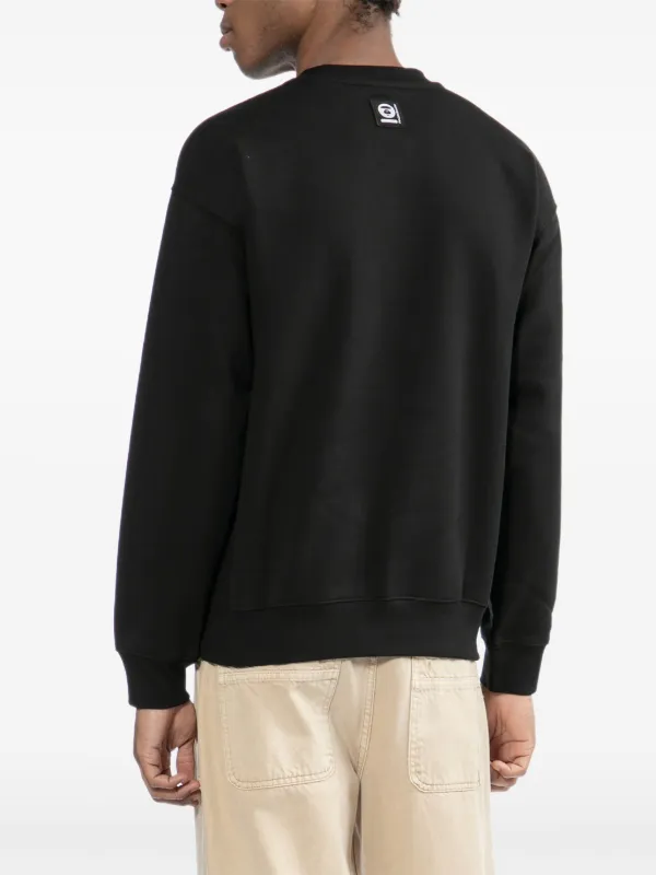 AAPE BY *A BATHING APE® ロゴ スウェットシャツ | ブラック | FARFETCH JP