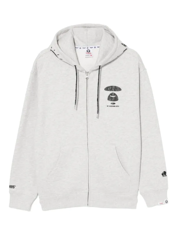 AAPE BY *A BATHING APE® ロゴ パーカー | グレー | FARFETCH JP