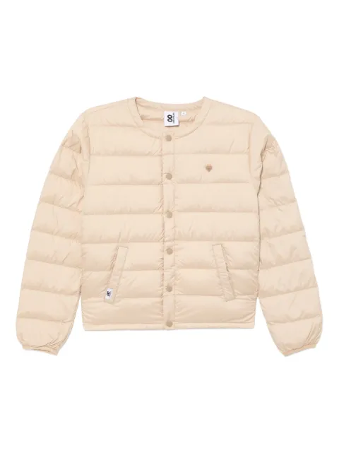 CHOCOOLATE logo-embossed puffer jacket