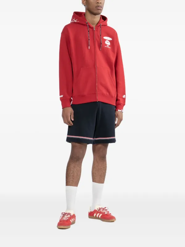 AAPE BY *A BATHING APE® Moonface Hoodie | Red | FARFETCH