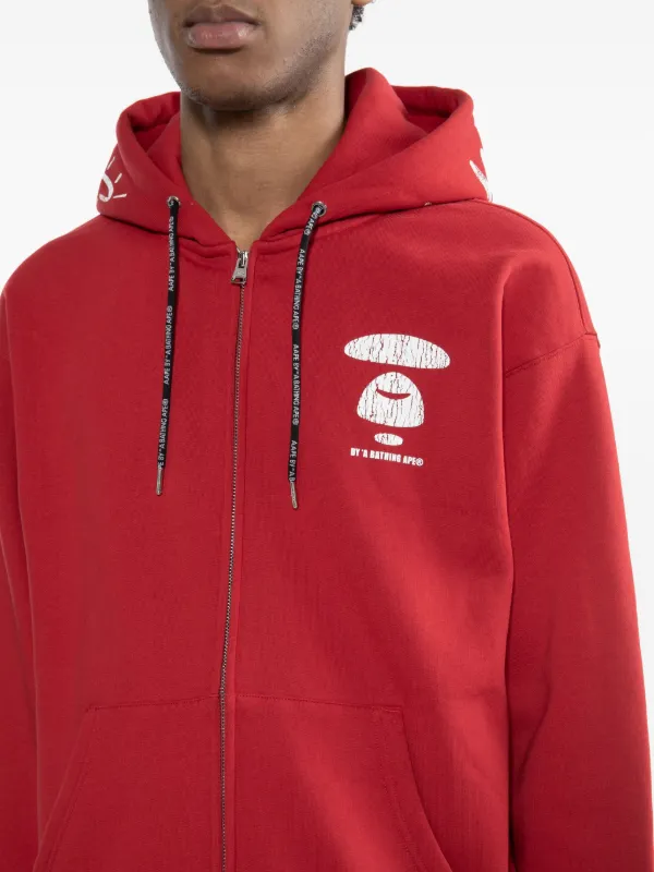AAPE BY *A BATHING APE® Moonface Hoodie | Red | FARFETCH