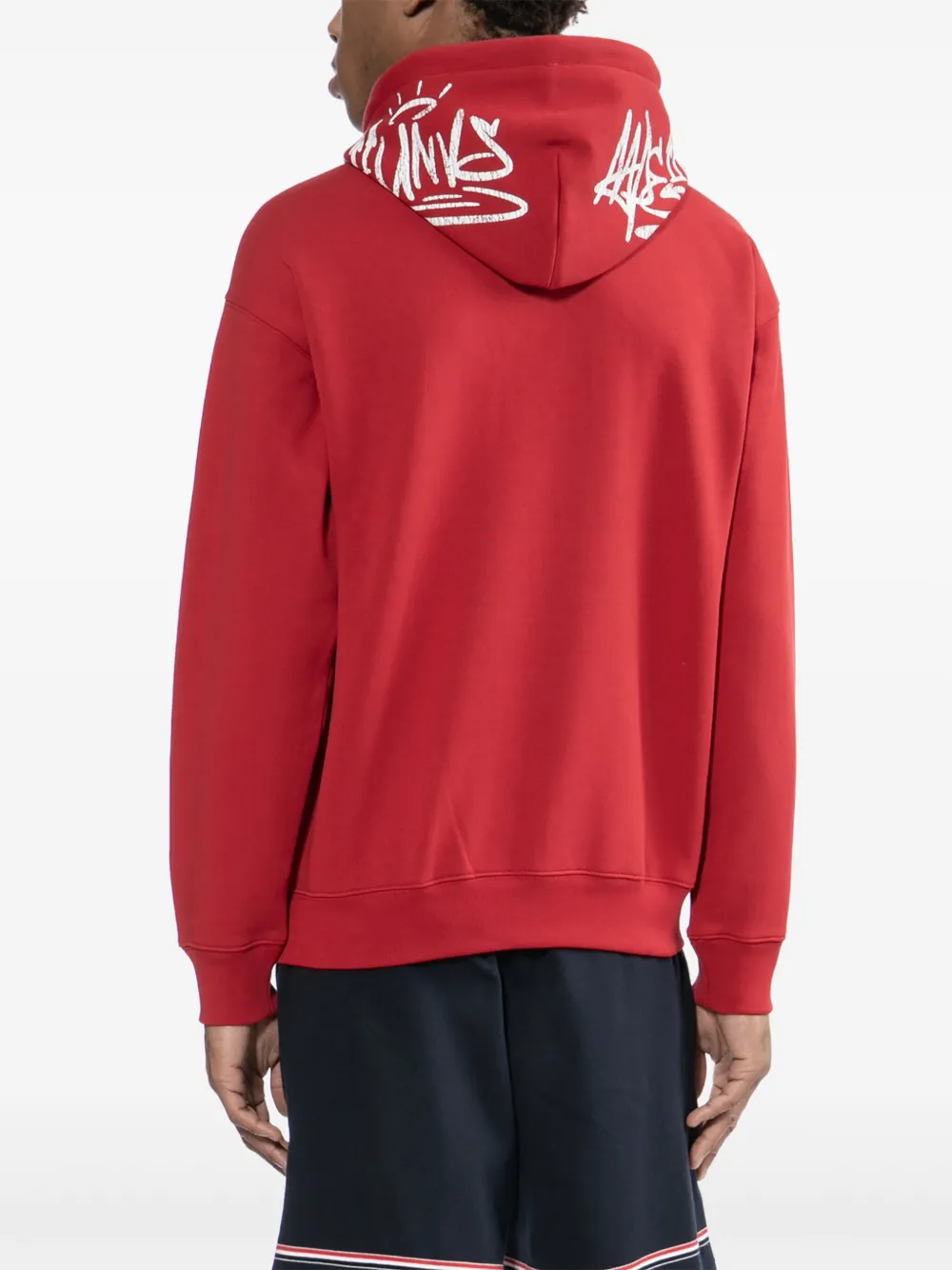 Aape By A Bathing Ape Moonface Hoodie In Red