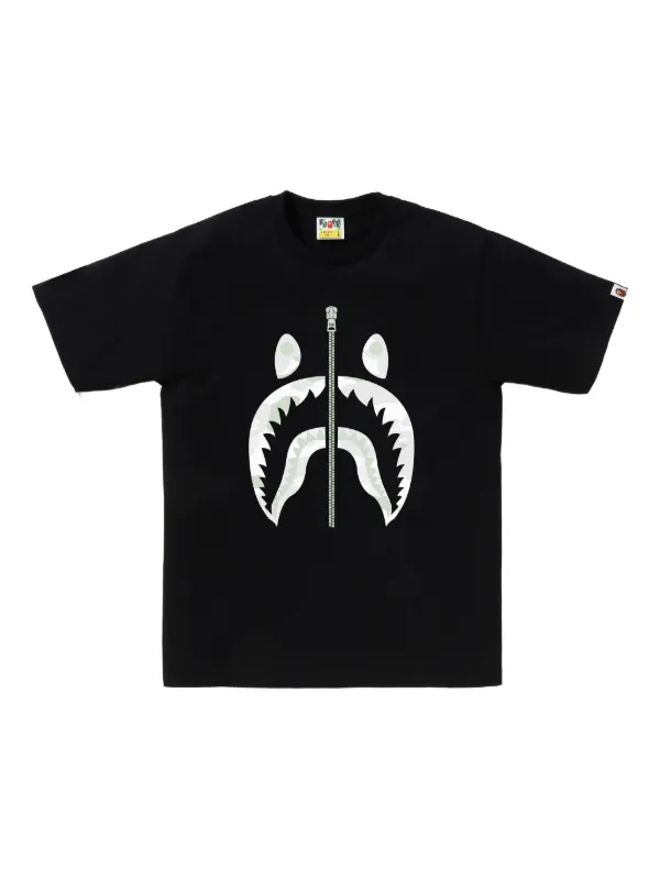 A BATHING APE / Tシャツ/M/コットン/BLK/プリント A BATHING APE® プリント Tシャツ | ブラック | FARFETCH JP