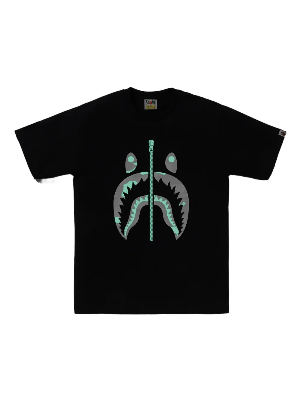 A BATHING APE T-shirt met print - Zwart