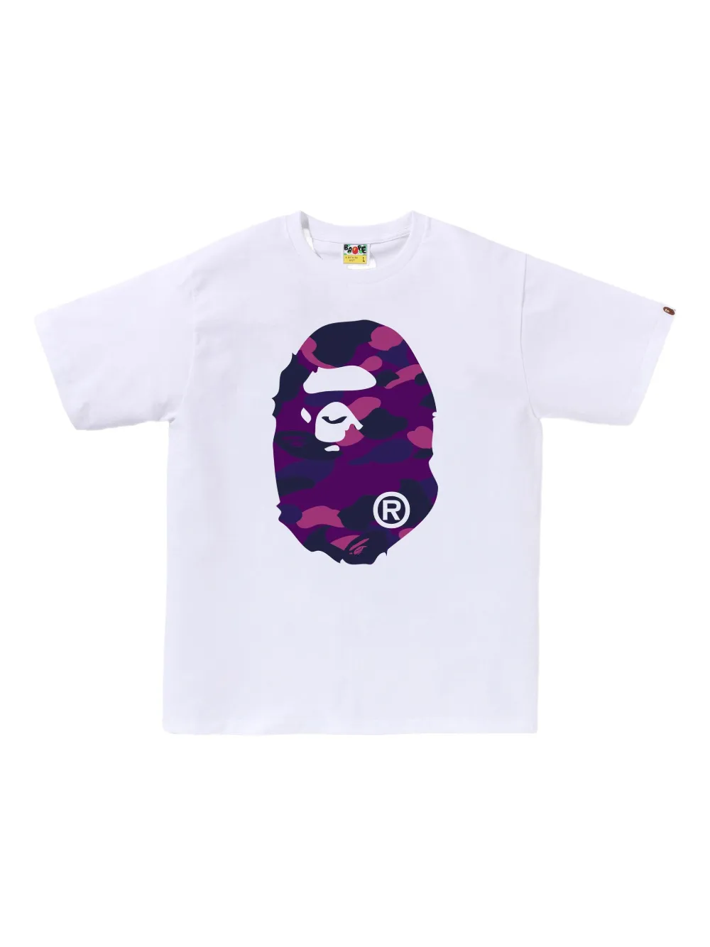 A Bathing Ape Camo-print T-shirt In White