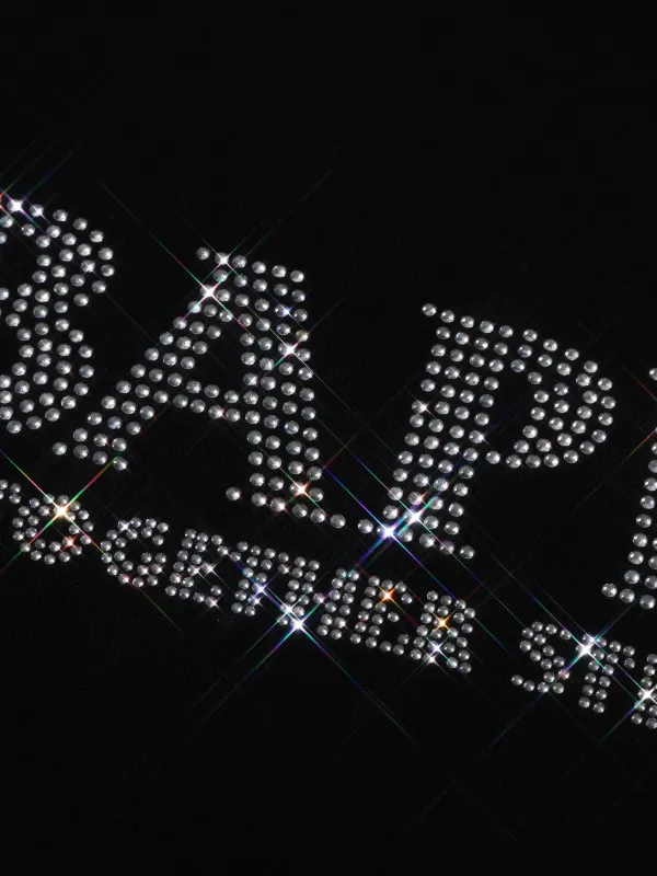 A BATHING APE アベイシングエイプTシャツ ラインストーン ブラック Size【M】 A BATHING APE ア ベイシング エイプ ラインストーンBAPE