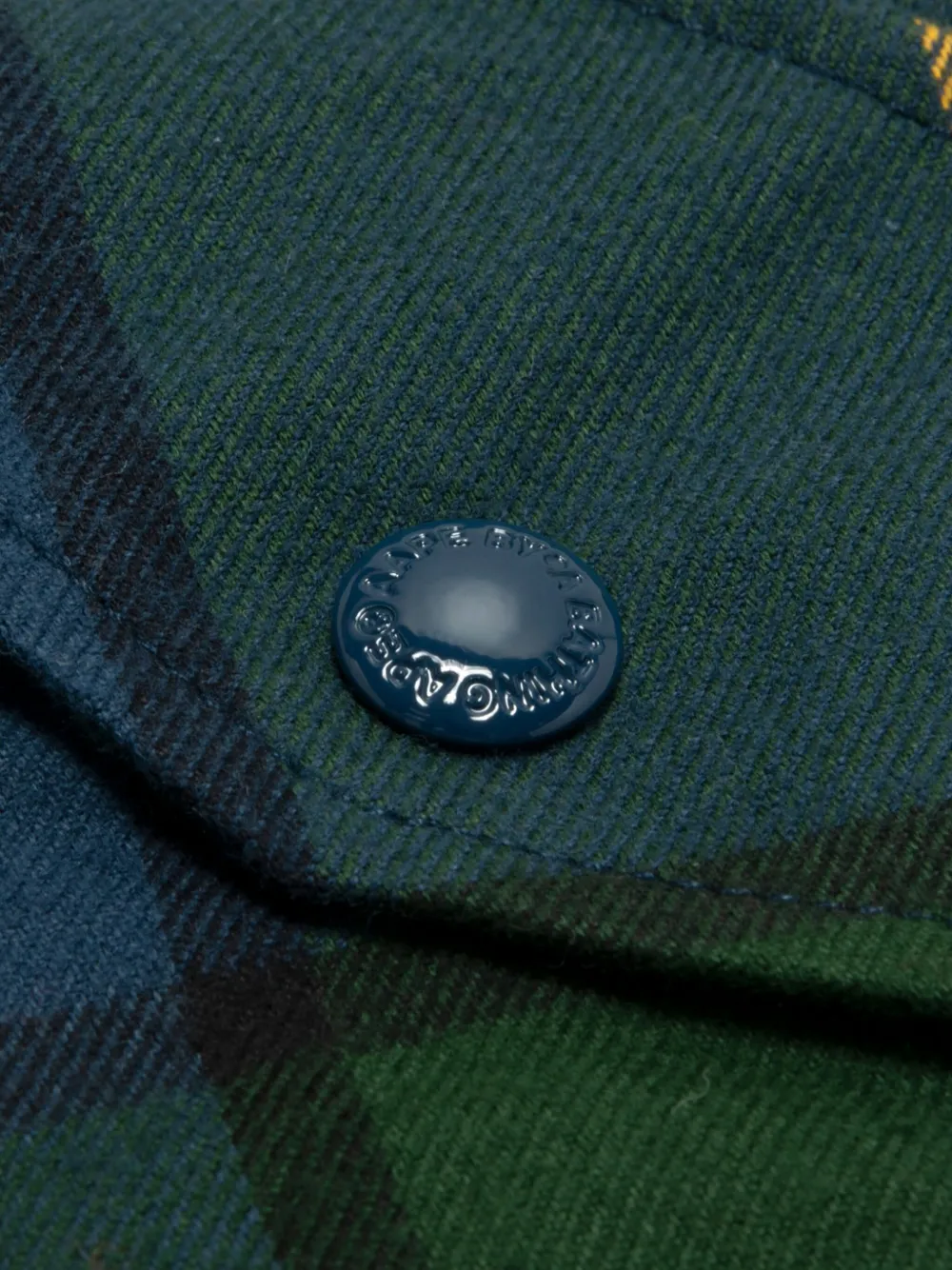 AAPE BY *A BATHING APE Geruit overhemd Blauw