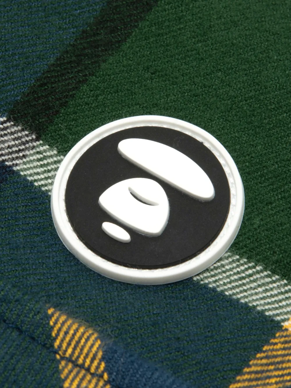 AAPE BY *A BATHING APE Geruit overhemd Blauw