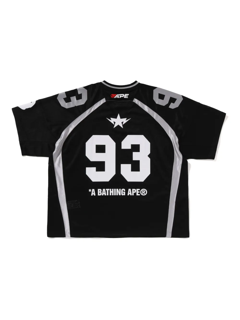 A BATHING APE Jersey met '93' - Zwart