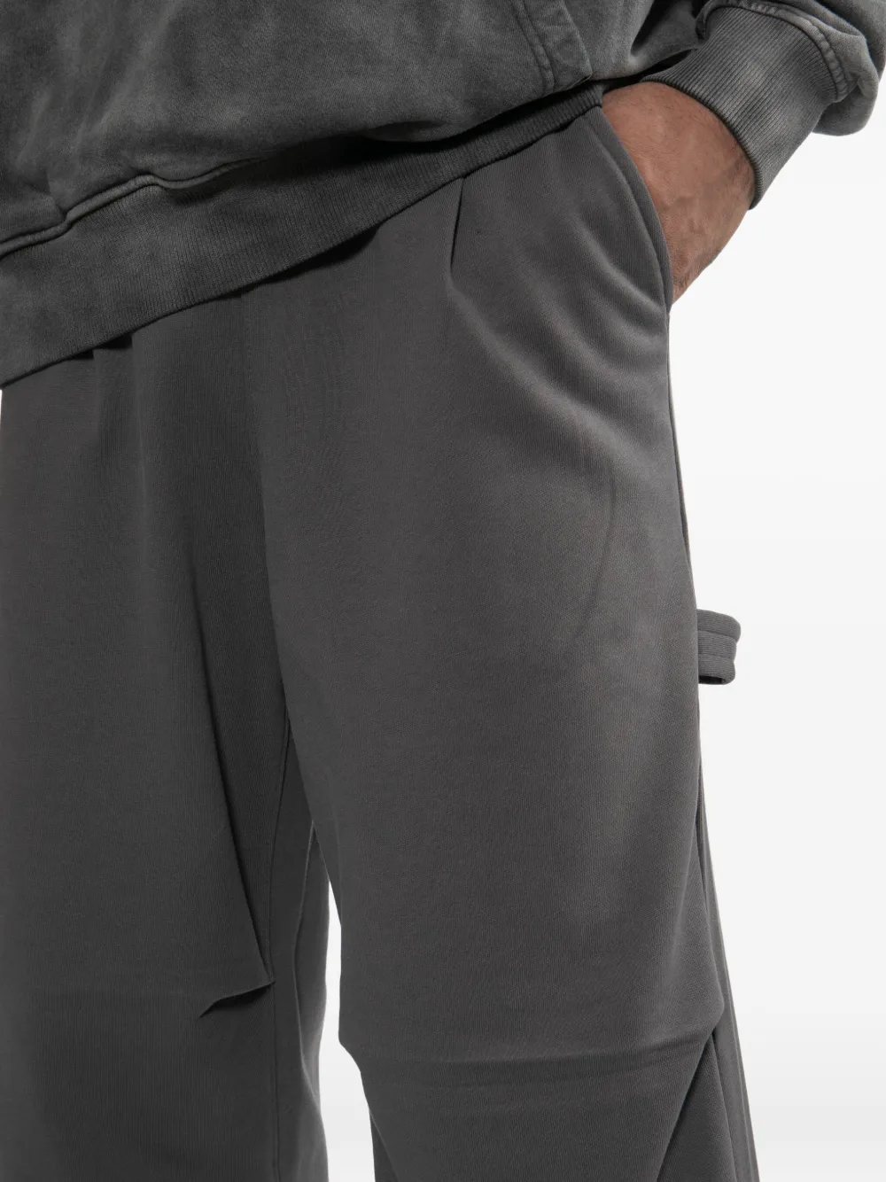 FIVE CM Trainingsbroek met trekkoord en logopatch Grijs