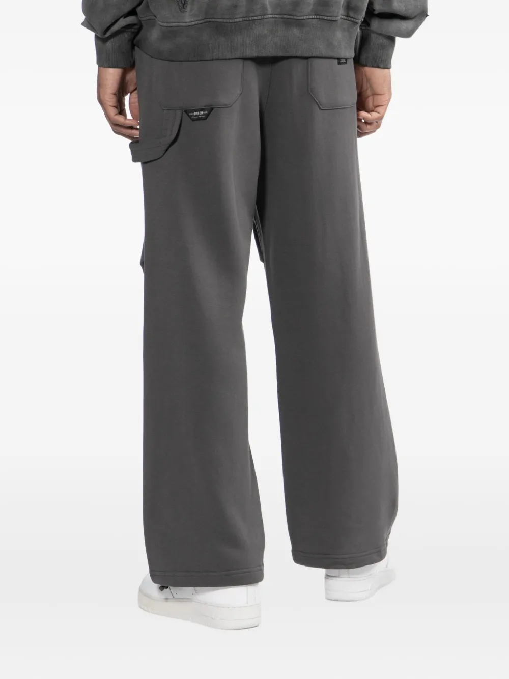 FIVE CM Trainingsbroek met trekkoord en logopatch Grijs