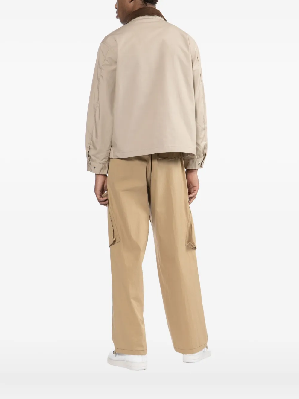 Fingercroxx Logo-embroidered Jacket In Neutral