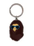 A BATHING APE® ape head keyring - Silver