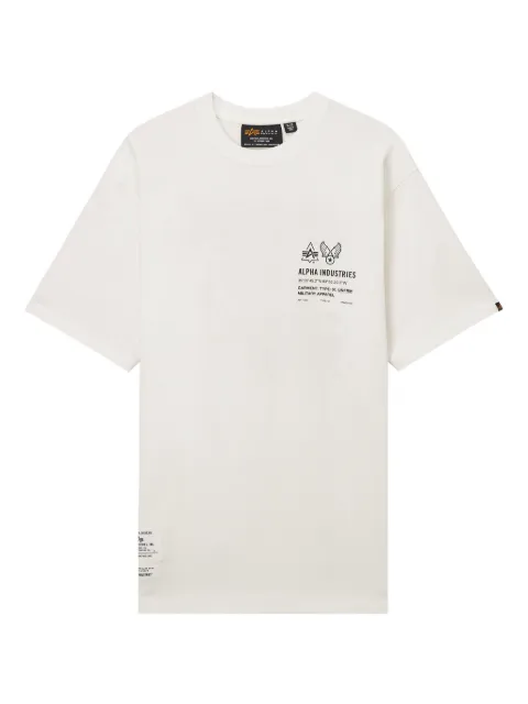 Alpha Industries logo-print graphic T-shirt