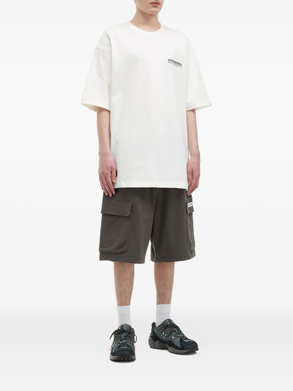 Alpha Industries T-shirt met logoprint - Wit