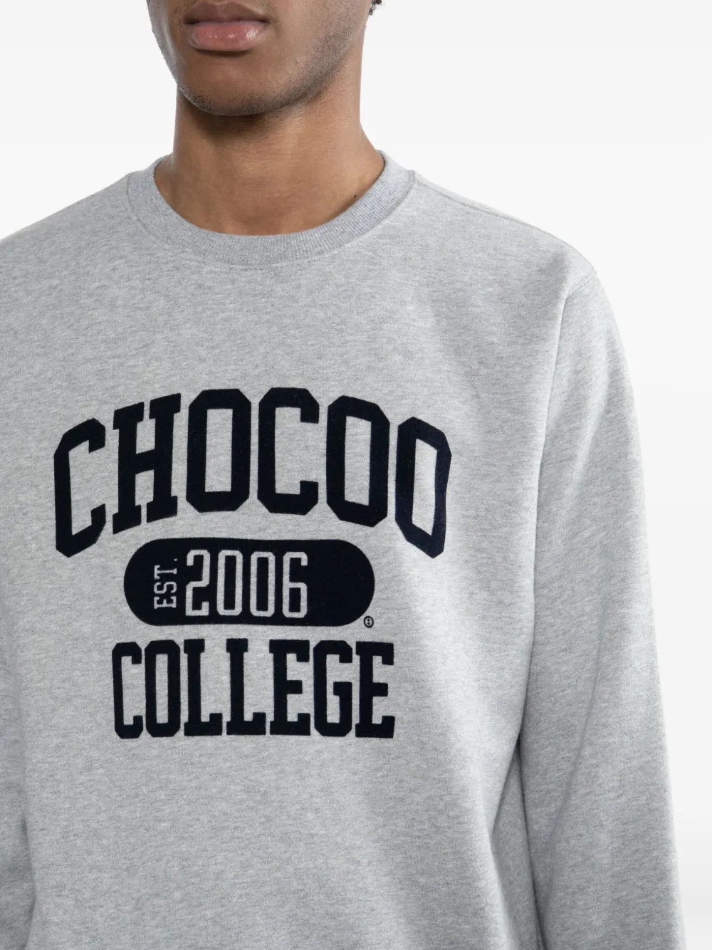 CHOCOOLATE Sweater met logo Grijs