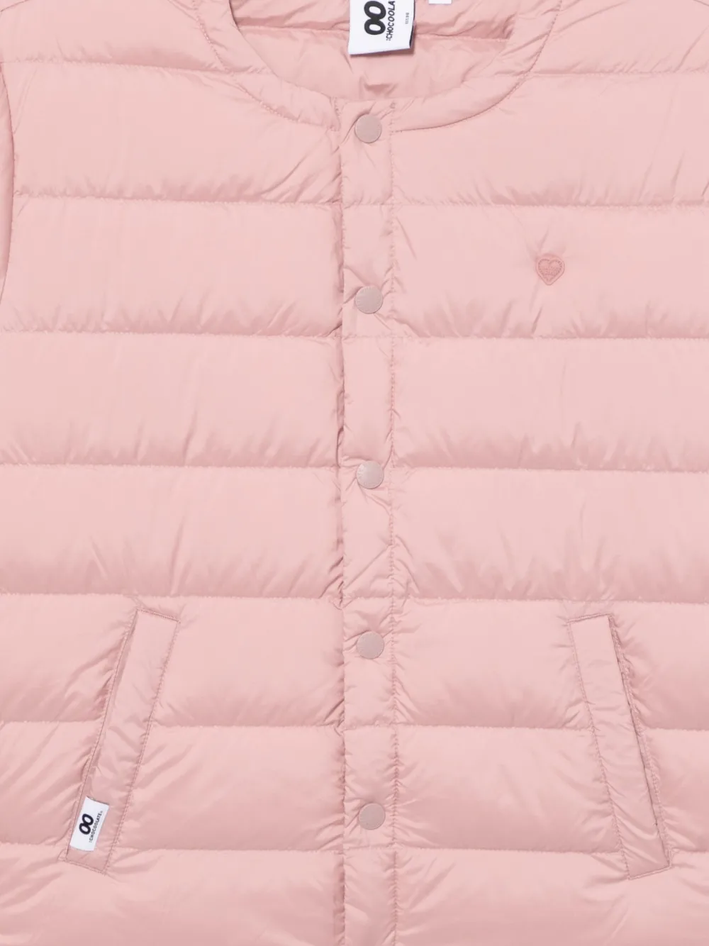 CHOCOOLATE Donsjack met logo-reliëf Roze