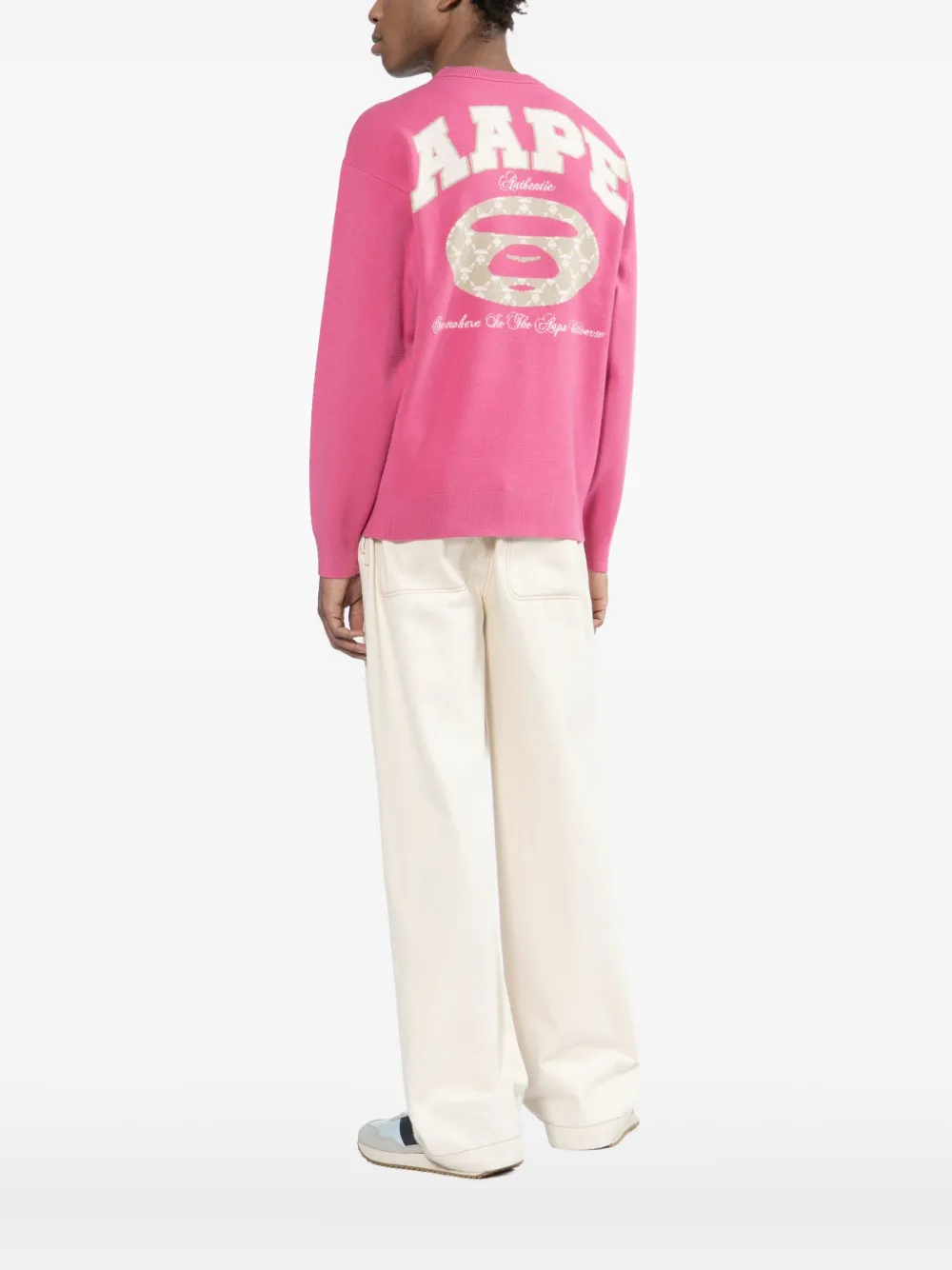 Aape By A Bathing Ape Sweatshirt Mit Logo-print In Animal Print