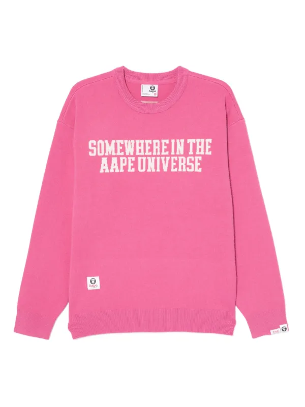 AAPE BY *A BATHING APE® ロゴ スウェットシャツ | ピンク | FARFETCH JP