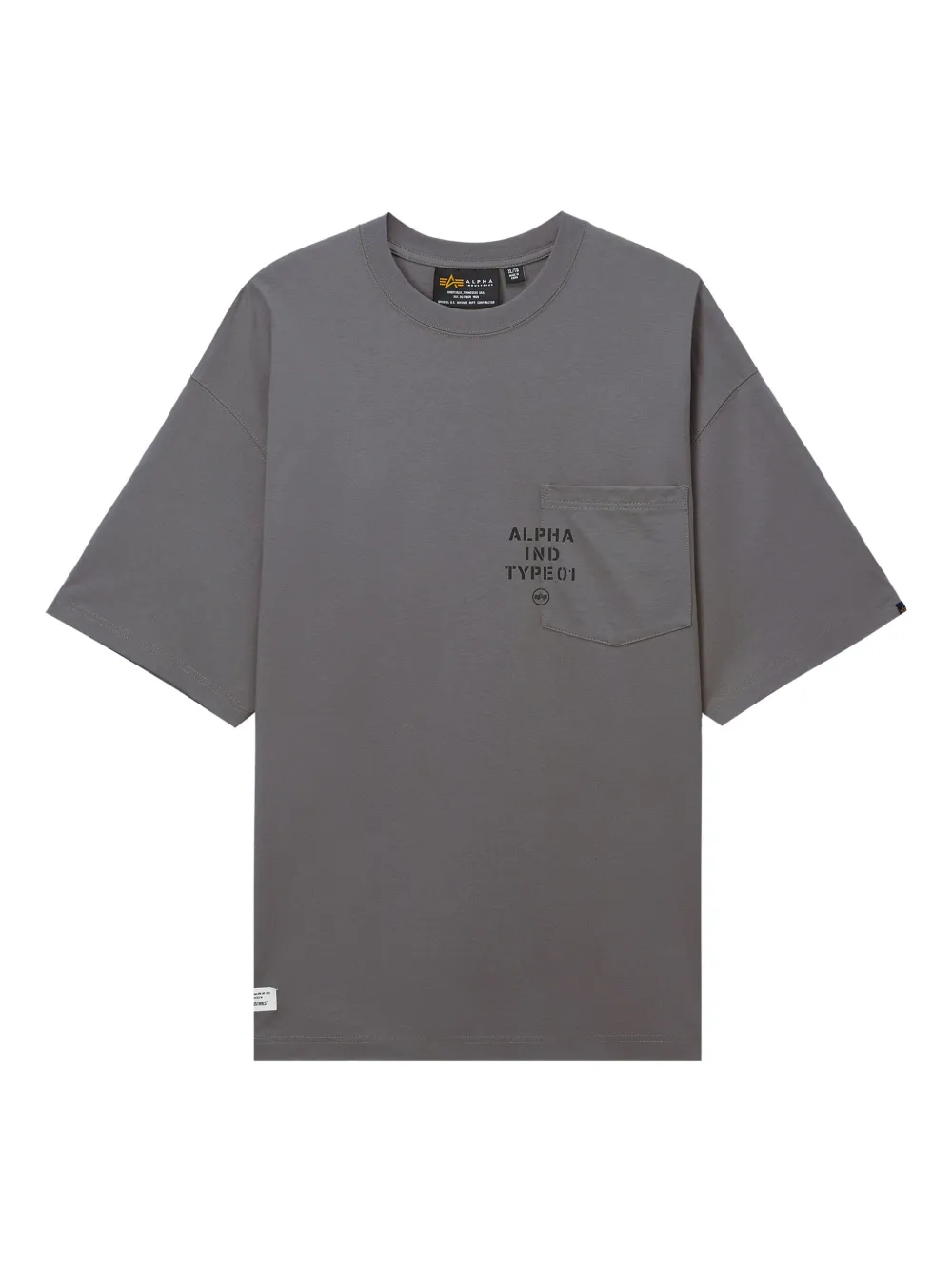 Alpha Industries logo-print T-shirt | Grey | Image 1