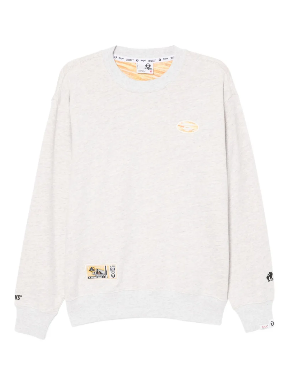 AAPE BY *A BATHING APE® logo-embroidered sweatshirt | Grey | Image 1