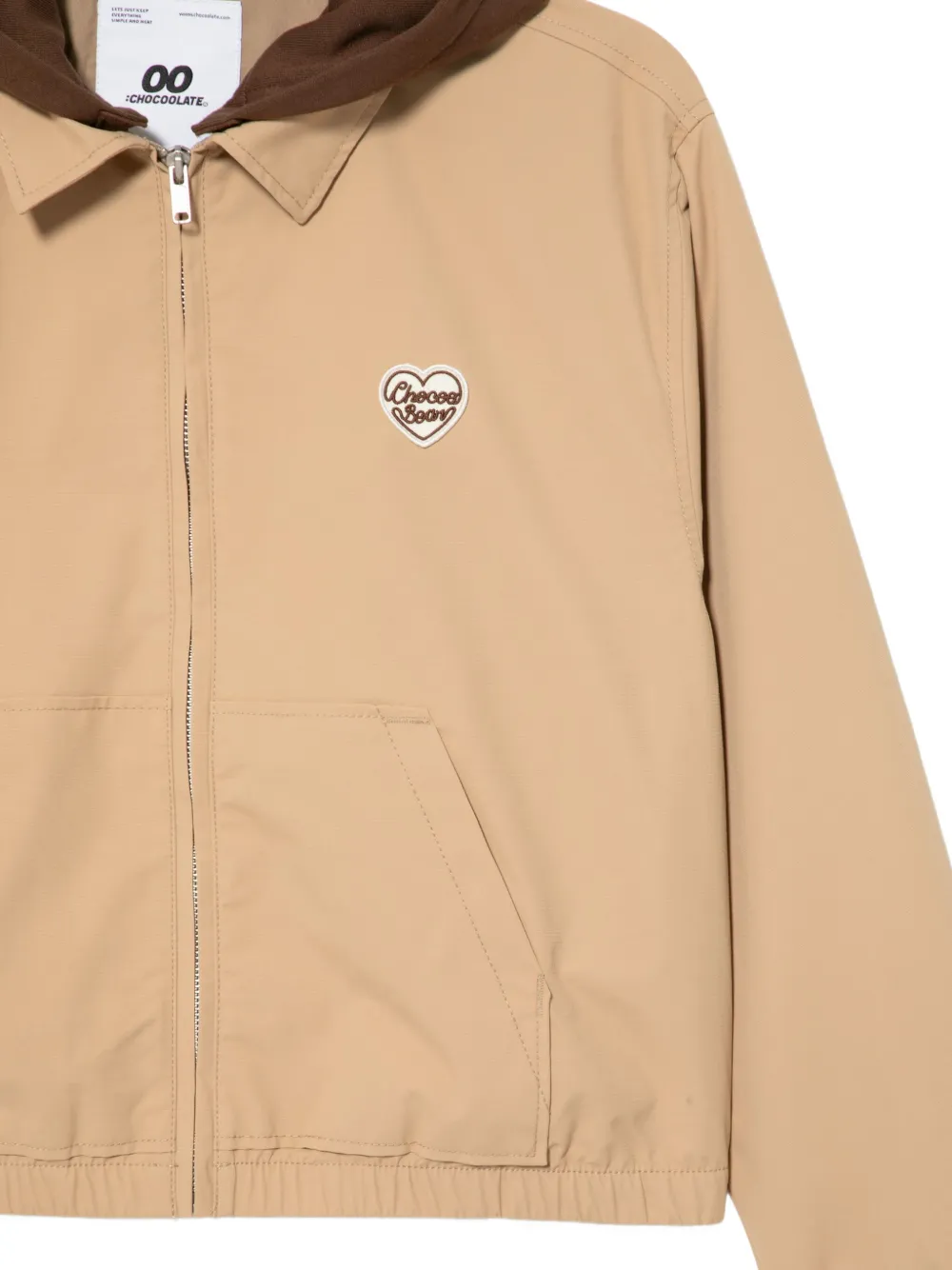 Chocoolate Logo-embroidered Jacket In Brown