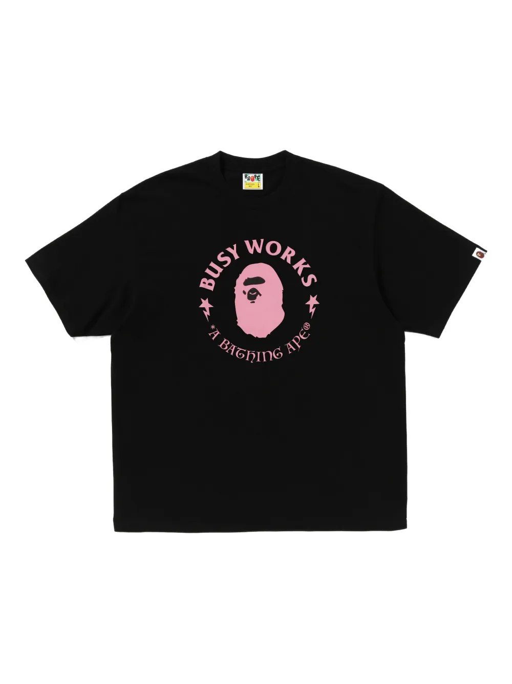 A Bathing Ape Busy Works Ape Head T-shirt In Black
