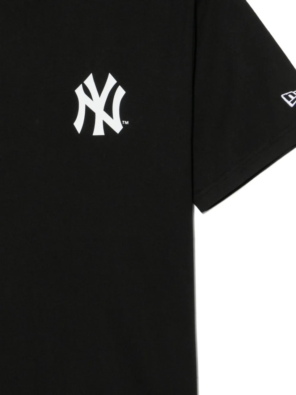 T-shirts New Era Distressed Logo Button Up Tee Chibul Blk