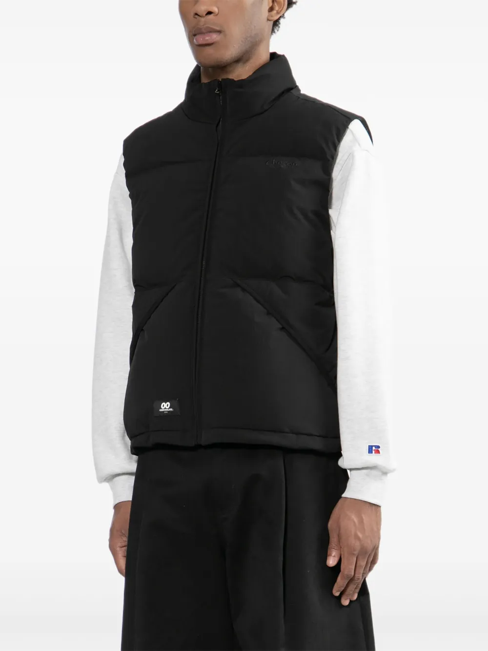 Chocoolate Logo-embroidered Gilet In Black