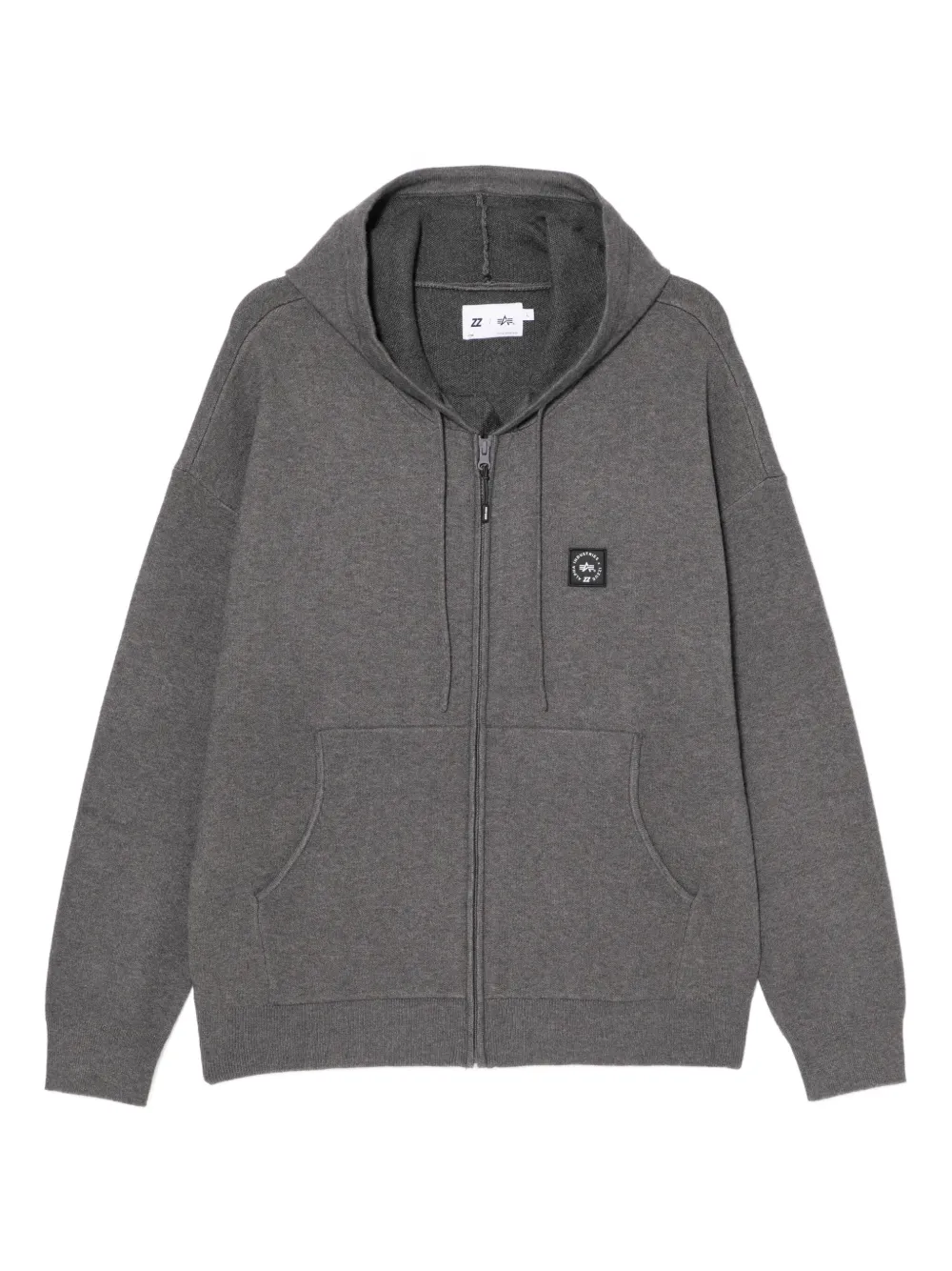 izzue logo-patched hoodie | Brown | Image 1