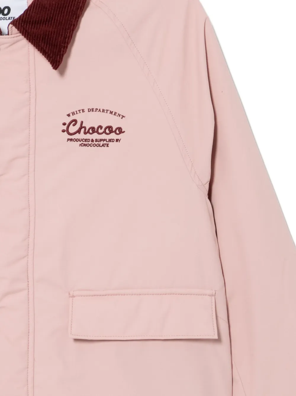 Chocoolate Logo-embroidered Jacket In Pink