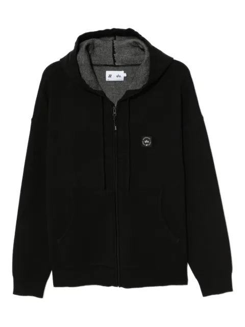 izzue logo knited hoodie