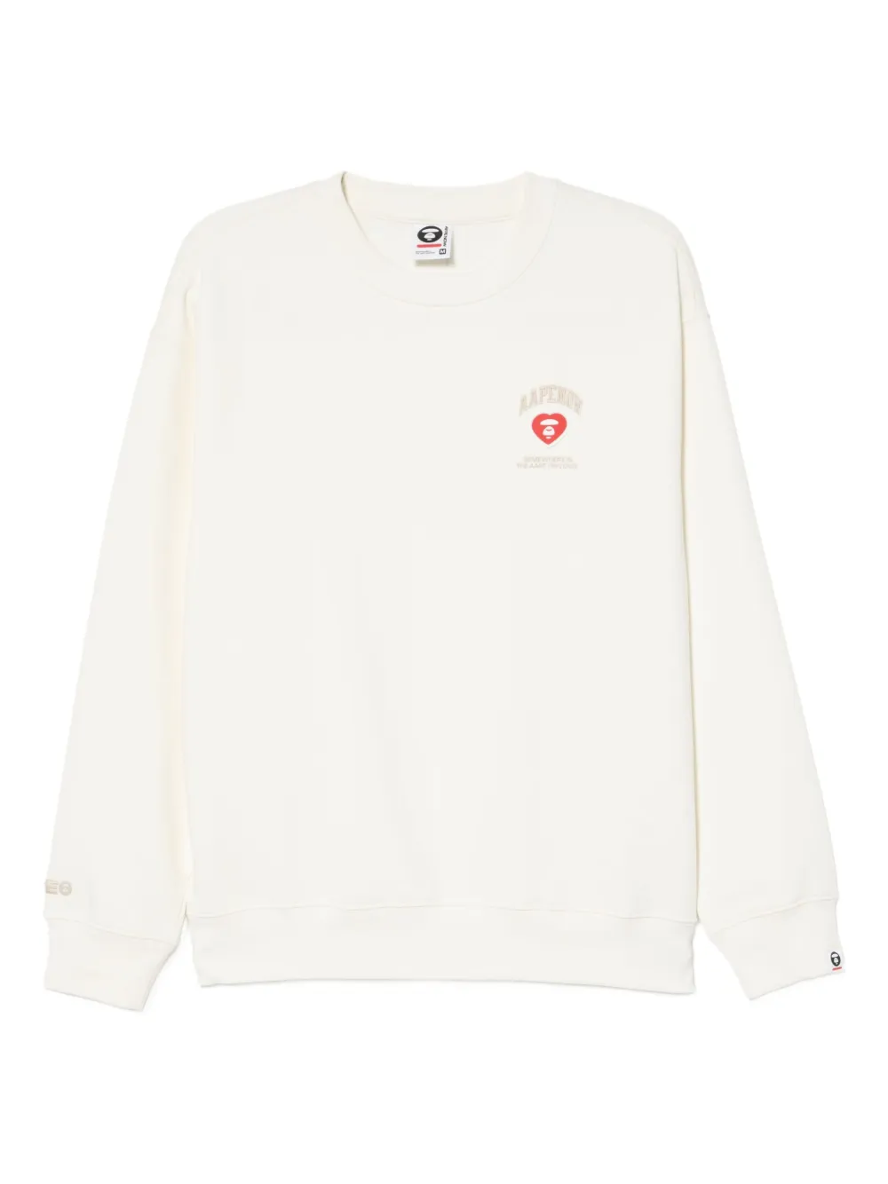 AAPE BY *A BATHING APE® logo-patched sweatshirt | White | Image 1