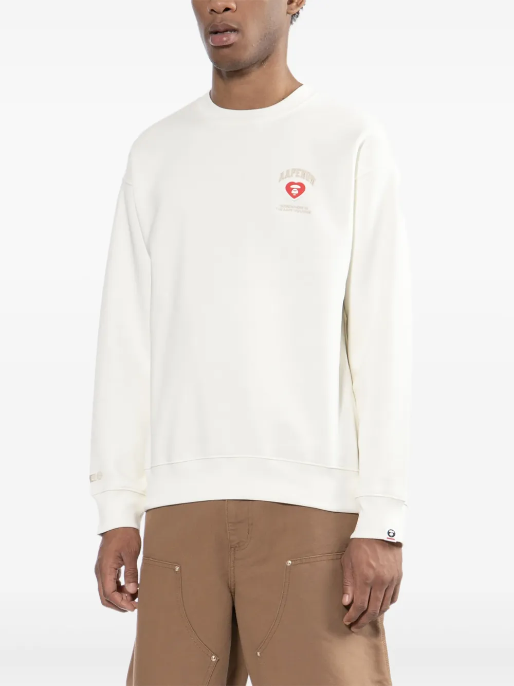 Aape By A Bathing Ape Sweatshirt Mit Logo-patch In Neutral