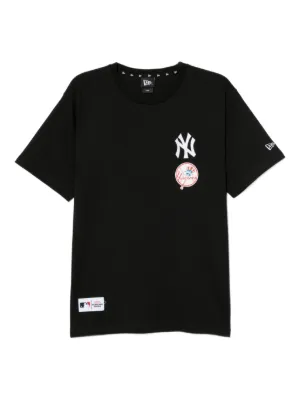 NEW ERA CAP logo-print T-shirt | Black | FARFETCH SG