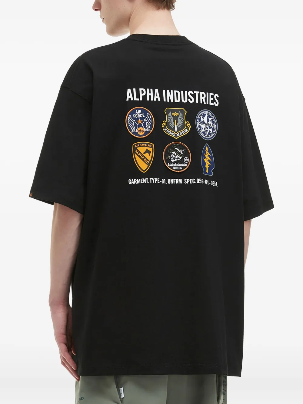 Alpha Industries Logo T-shirt In Black