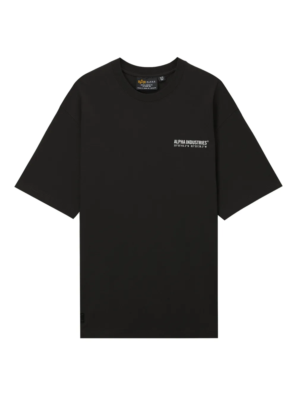 Alpha Industries Logo T-shirt In Black