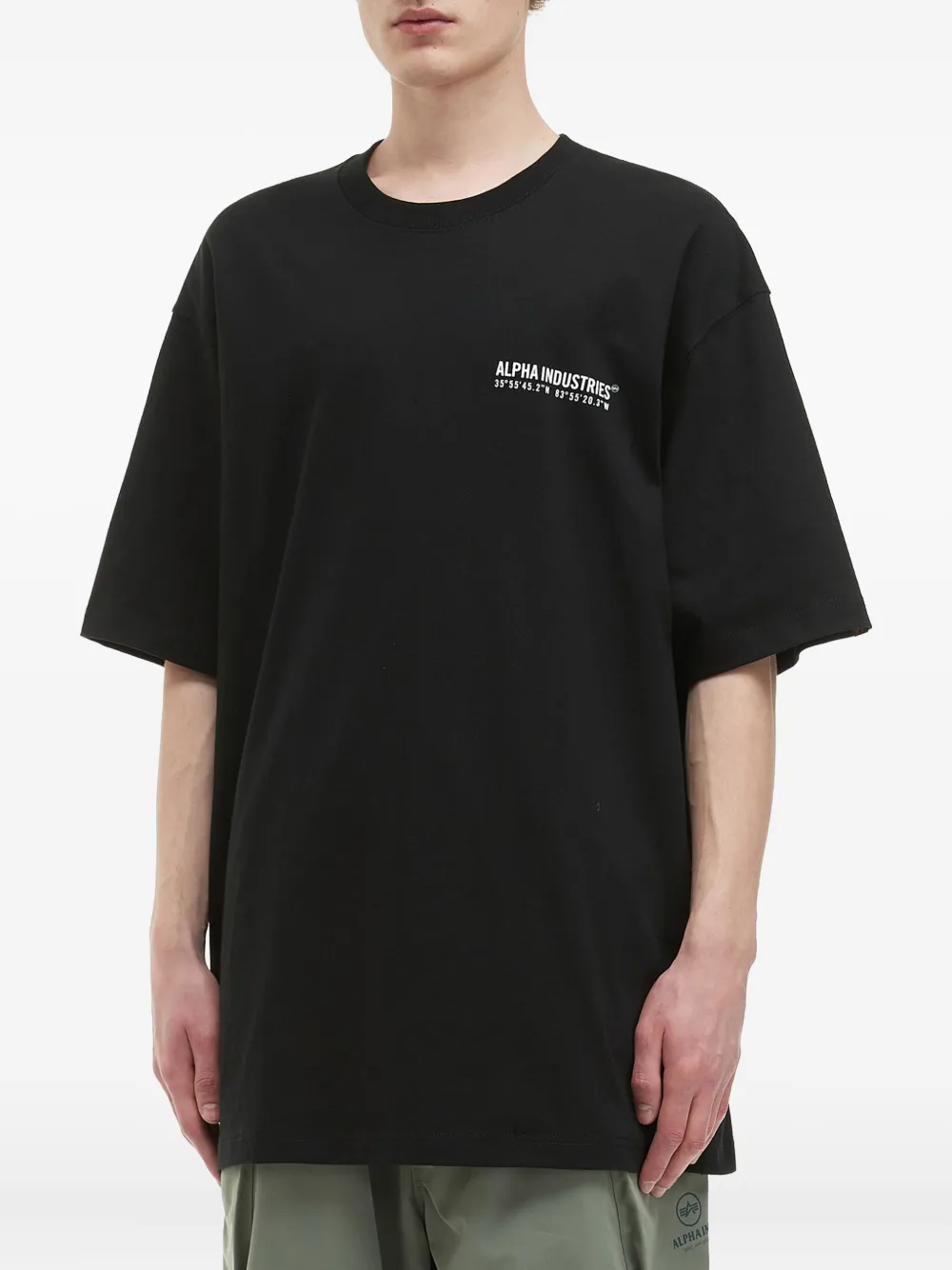 Alpha Industries Logo T-shirt In Black